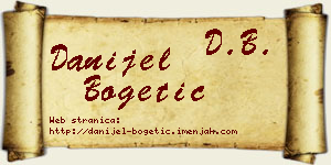 Danijel Bogetić vizit kartica